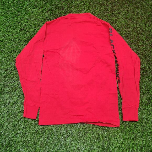 VTG 80s Chicago Blackhawks Long Sleeve T-Shirt Womens XS/S Sleeve Print - Picture 4 of 11